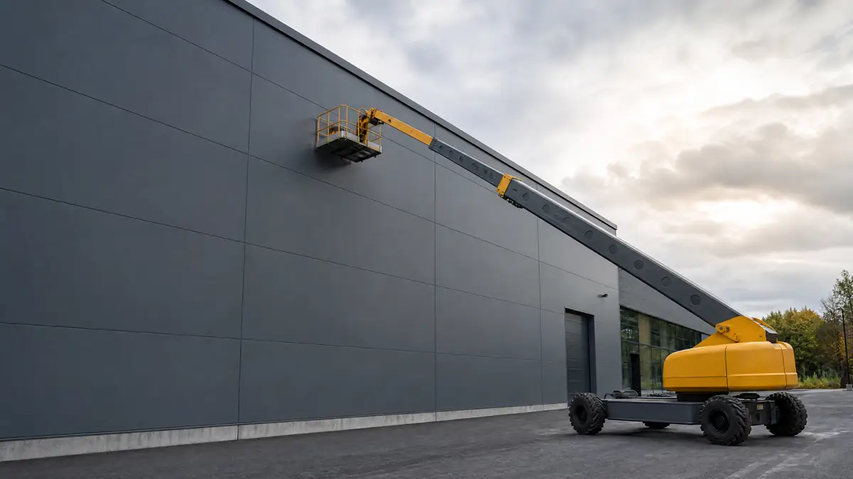 Boom Lifts jobsite access in Bakersfield